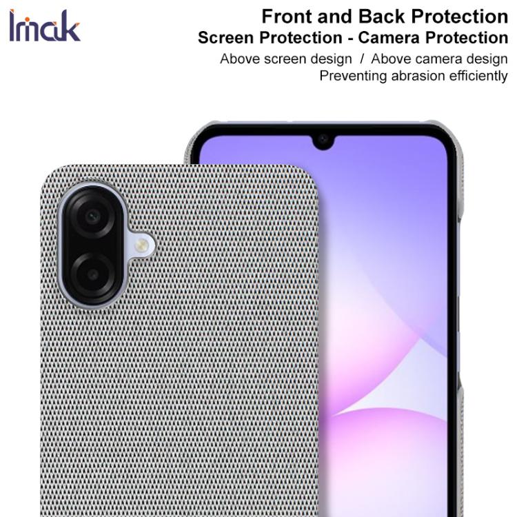 For Samsung Galaxy A07 4G imak Ruiyi Series Cloth Texture PU + PC Phone Case