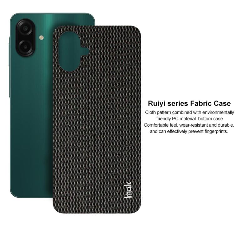 For Samsung Galaxy A07 4G imak Ruiyi Series Cloth Texture PU + PC Phone Case
