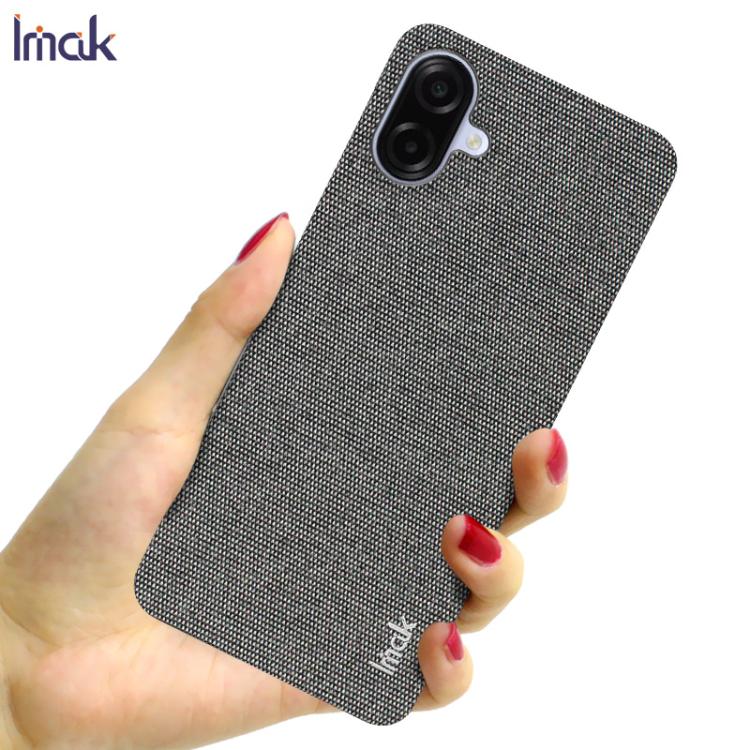 For Samsung Galaxy A07 4G imak Ruiyi Series Cloth Texture PU + PC Phone Case