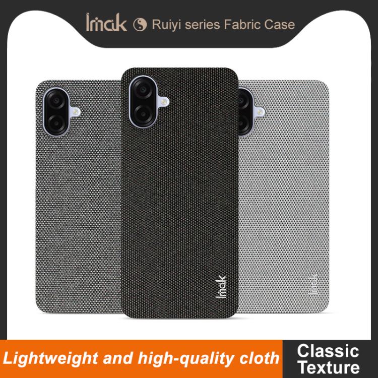 For Samsung Galaxy A07 4G imak Ruiyi Series Cloth Texture PU + PC Phone Case