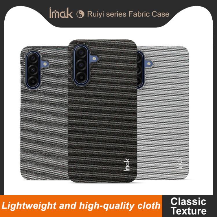 For Samsung Galaxy A17 5G imak Ruiyi Series Cloth Texture PU + PC Phone Case