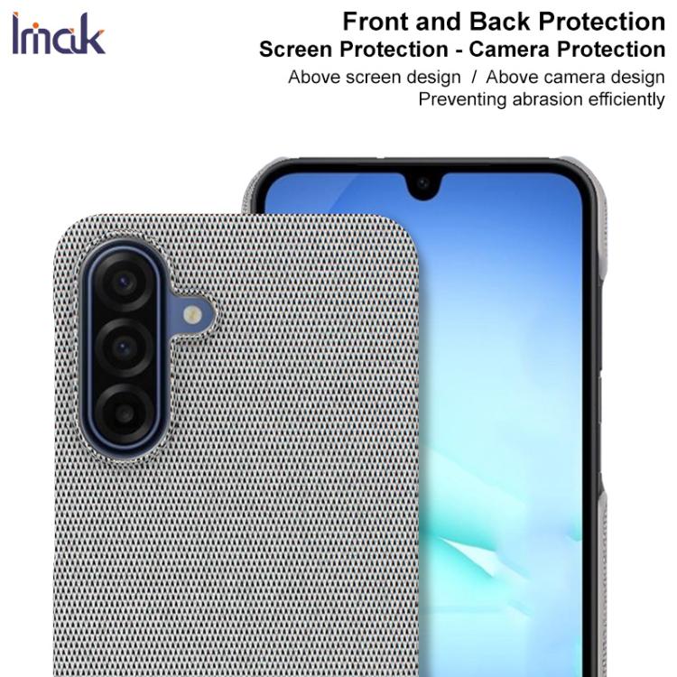 For Samsung Galaxy A17 5G imak Ruiyi Series Cloth Texture PU + PC Phone Case
