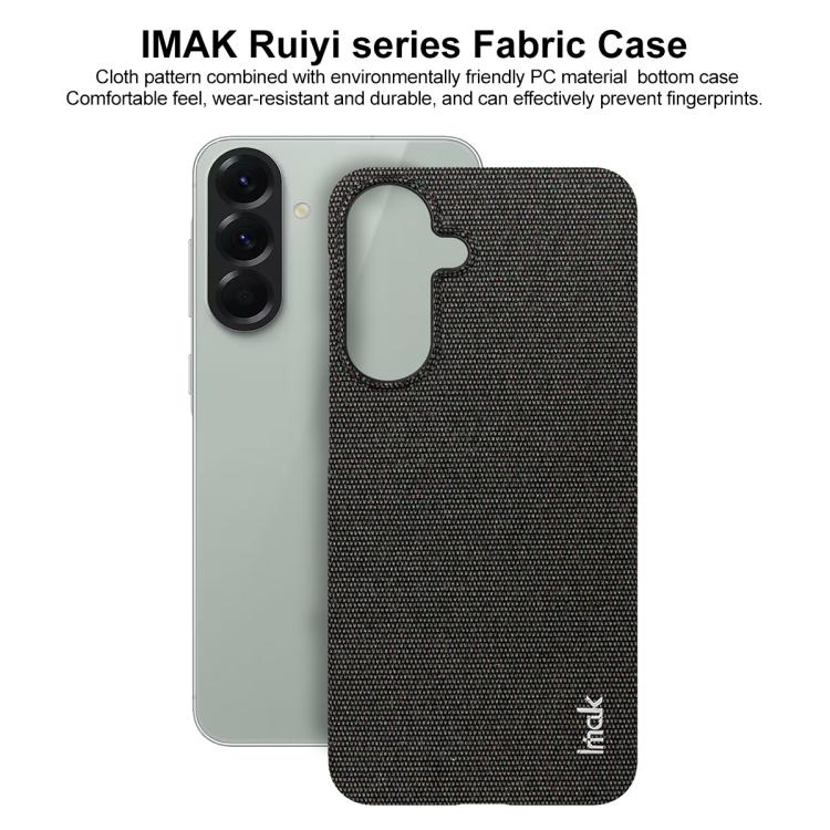 For Samsung Galaxy A57 5G imak Ruiyi Series Cloth Texture PU + PC Phone Case