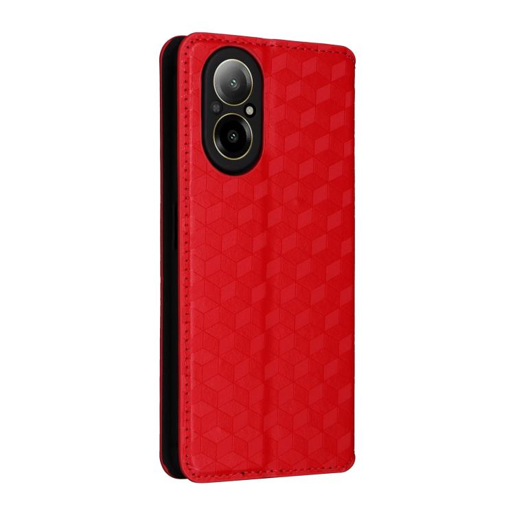 For Realme 12 Lite 4G / C67 4G Cubic Grid Texture Flip Leather Phone Case