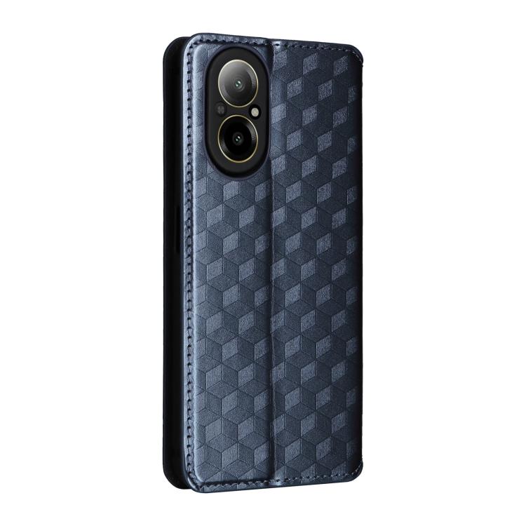 For Realme 12 Lite 4G / C67 4G Cubic Grid Texture Flip Leather Phone Case