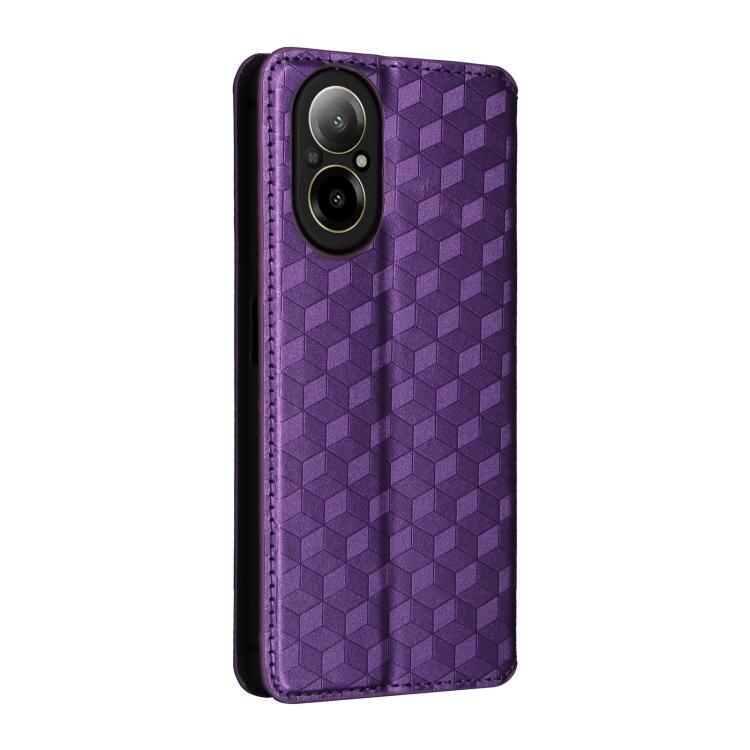 For Realme 12 Lite 4G / C67 4G Cubic Grid Texture Flip Leather Phone Case