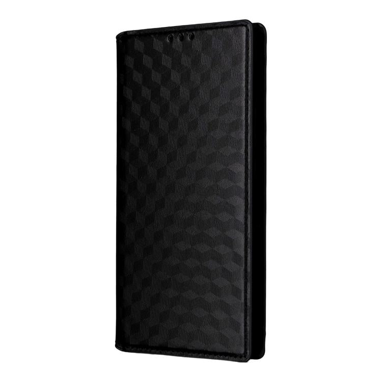For Realme 14 Pro+ 5G Cubic Grid Texture Flip Leather Phone Case