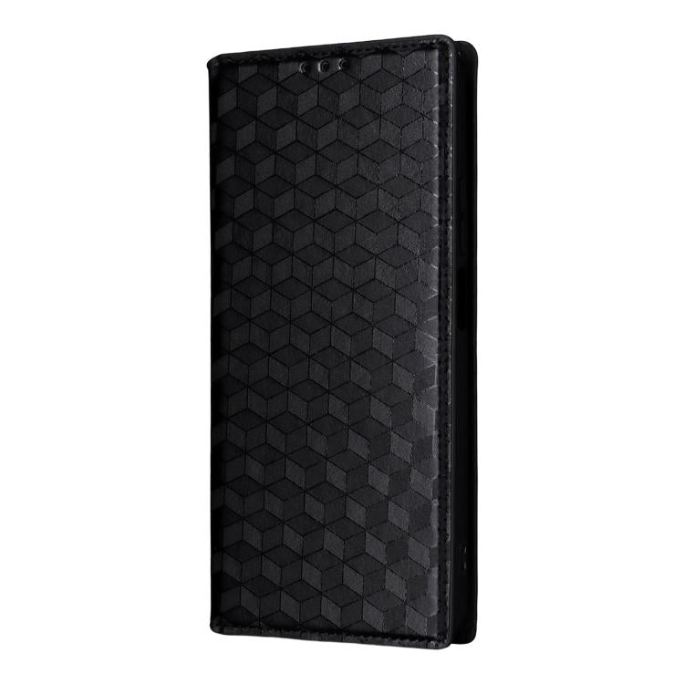 For Realme 14X 5G / C75 4G / V60 Pro 5G Cubic Grid Texture Flip Leather Phone Case