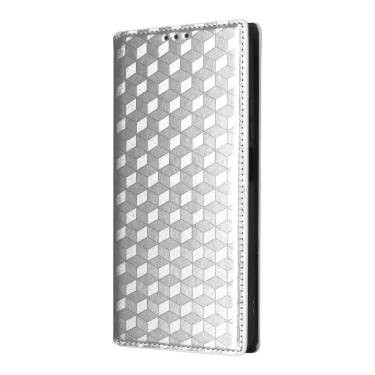 For Realme 14X 5G / C75 4G / V60 Pro 5G Cubic Grid Texture Flip Leather Phone Case