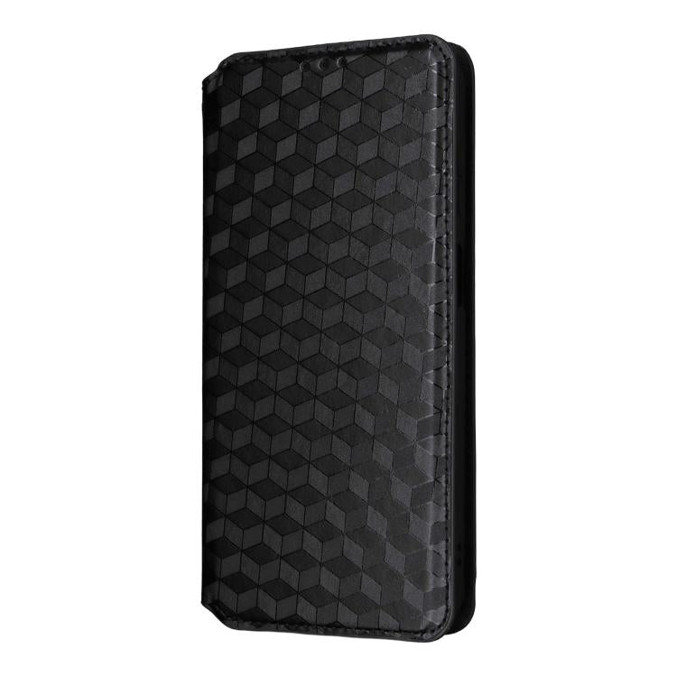 For Realme Neo7x 5G / P3 5G Cubic Grid Texture Flip Leather Phone Case