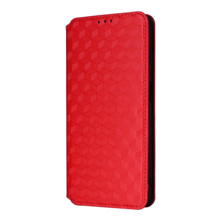 For Realme Neo7x 5G / P3 5G Cubic Grid Texture Flip Leather Phone Case