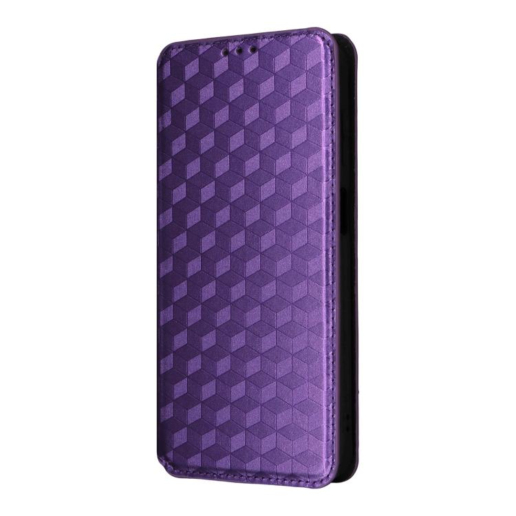 For Realme Neo7x 5G / P3 5G Cubic Grid Texture Flip Leather Phone Case