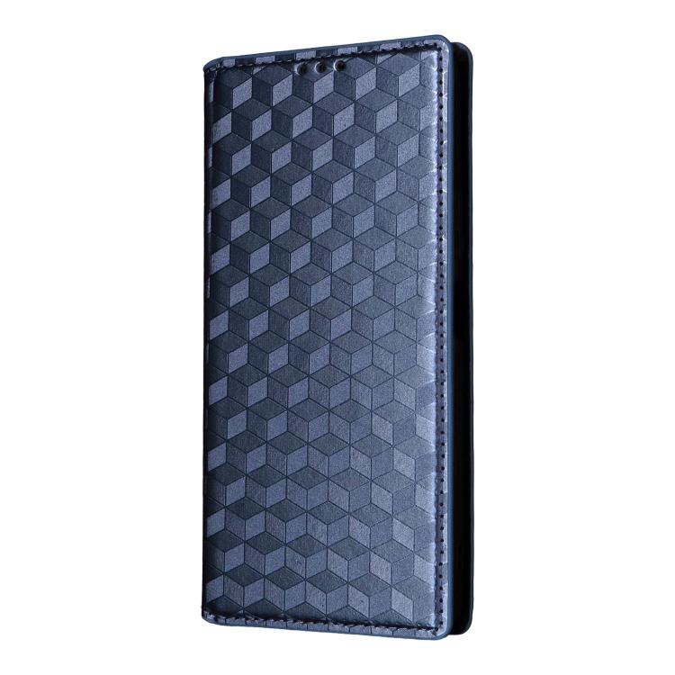 For Realme P3 Pro 5G Cubic Grid Texture Flip Leather Phone Case
