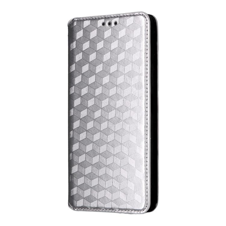 For Realme P3 Pro 5G Cubic Grid Texture Flip Leather Phone Case