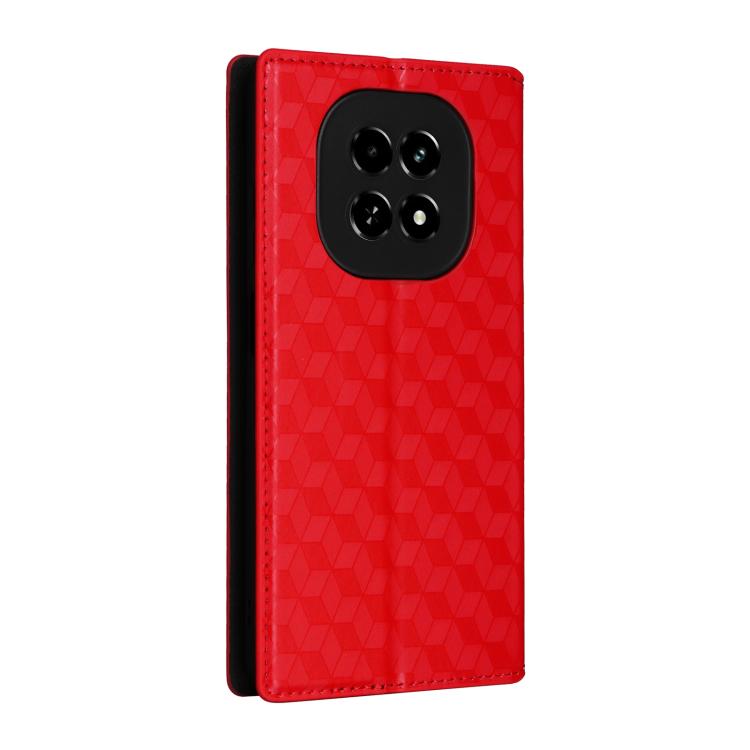For Realme V60 5G / V60S 5G Cubic Grid Texture Flip Leather Phone Case