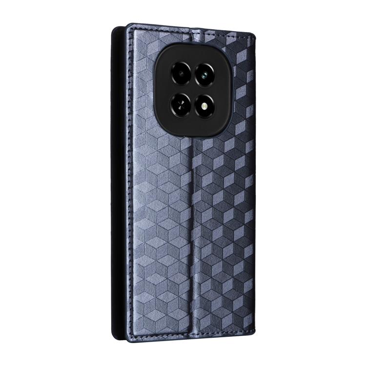 For Realme V60 5G / V60S 5G Cubic Grid Texture Flip Leather Phone Case