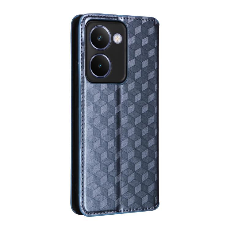 For Realme P3 Ultra 5G Cubic Grid Texture Flip Leather Phone Case