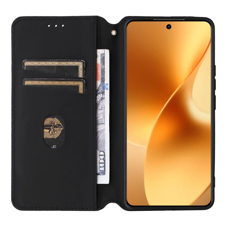 For Realme 15 5G / 15 Pro 5G Cubic Grid Texture Flip Leather Phone Case