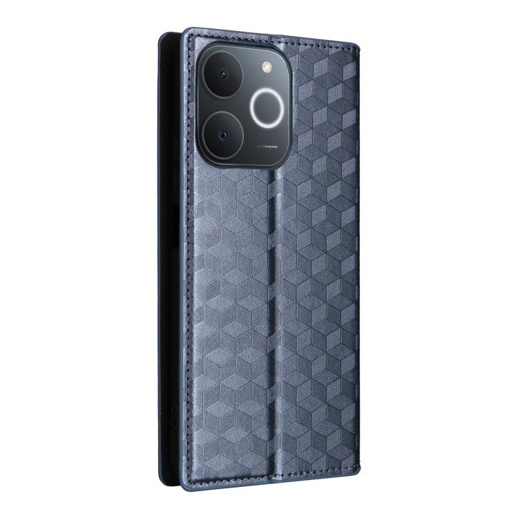 For Realme Note 70T 4G / 70 4G Cubic Grid Texture Flip Leather Phone Case