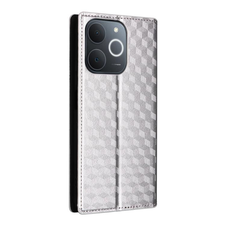 For Realme Note 70T 4G / 70 4G Cubic Grid Texture Flip Leather Phone Case