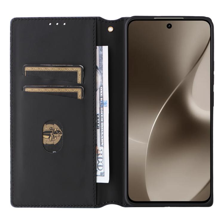 For Realme 15 5G SEA Cubic Grid Texture Flip Leather Phone Case