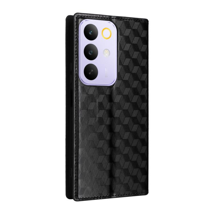 For Realme C85 5G / 15X 5G Cubic Grid Texture Flip Leather Phone Case