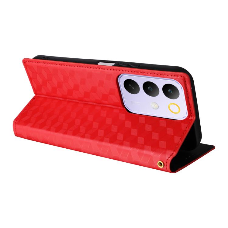 For Realme C85 5G / 15X 5G Cubic Grid Texture Flip Leather Phone Case