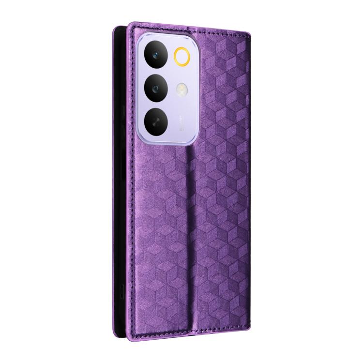 For Realme C85 5G / 15X 5G Cubic Grid Texture Flip Leather Phone Case