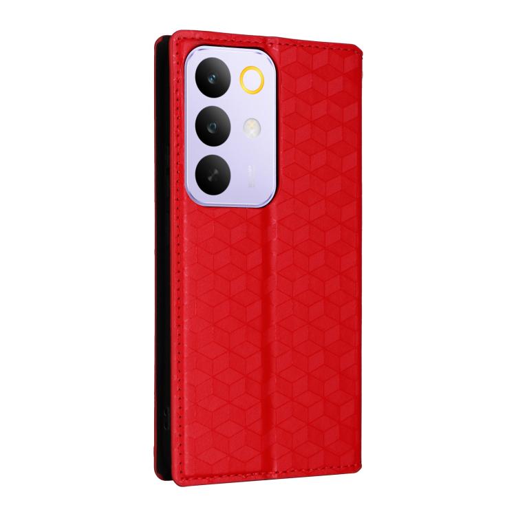 For Realme C85 Pro 4G Cubic Grid Texture Flip Leather Phone Case