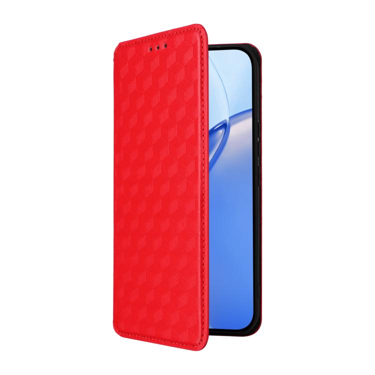 For Realme 16 Pro 5G Global Cubic Grid Texture Flip Leather Phone Case