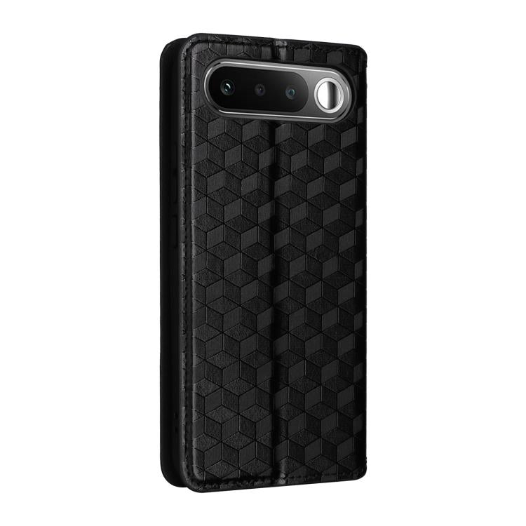 For Realme 16 5G Cubic Grid Texture Flip Leather Phone Case