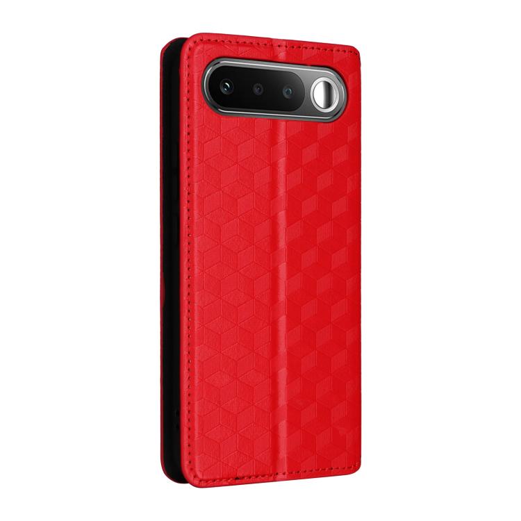 For Realme 16 5G Cubic Grid Texture Flip Leather Phone Case