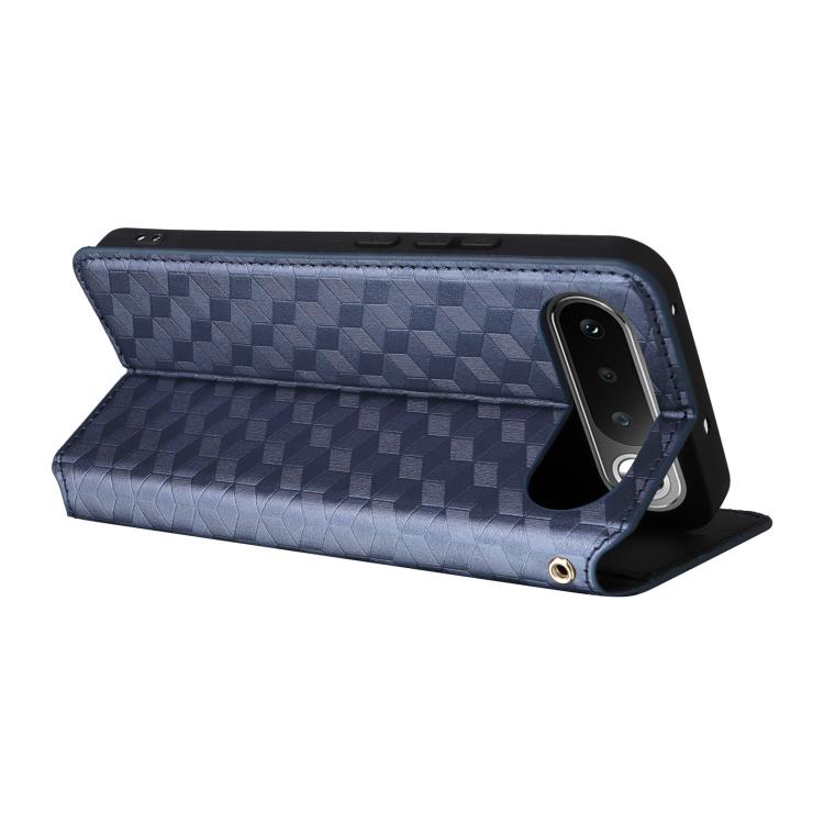 For Realme 16 5G Cubic Grid Texture Flip Leather Phone Case