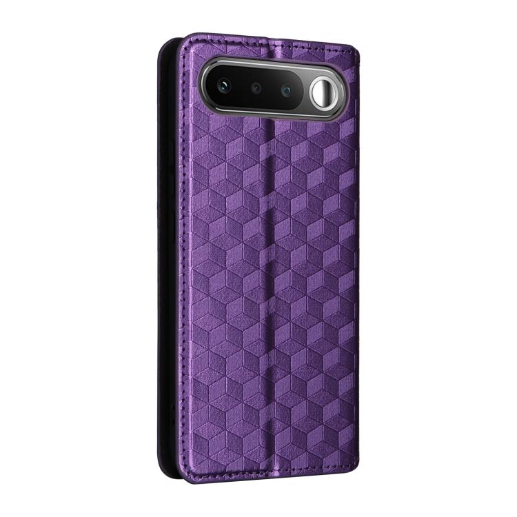 For Realme 16 5G Cubic Grid Texture Flip Leather Phone Case