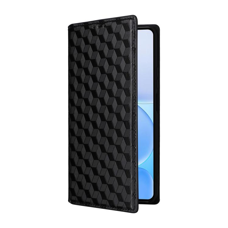 For Realme Note 80 4G Cubic Grid Texture Flip Leather Phone Case