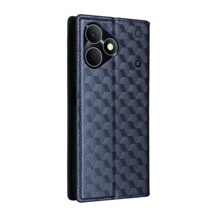 For Realme Note 80 4G Cubic Grid Texture Flip Leather Phone Case