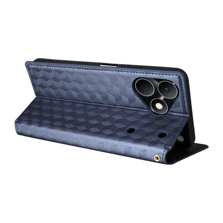 For Realme Note 80 4G Cubic Grid Texture Flip Leather Phone Case