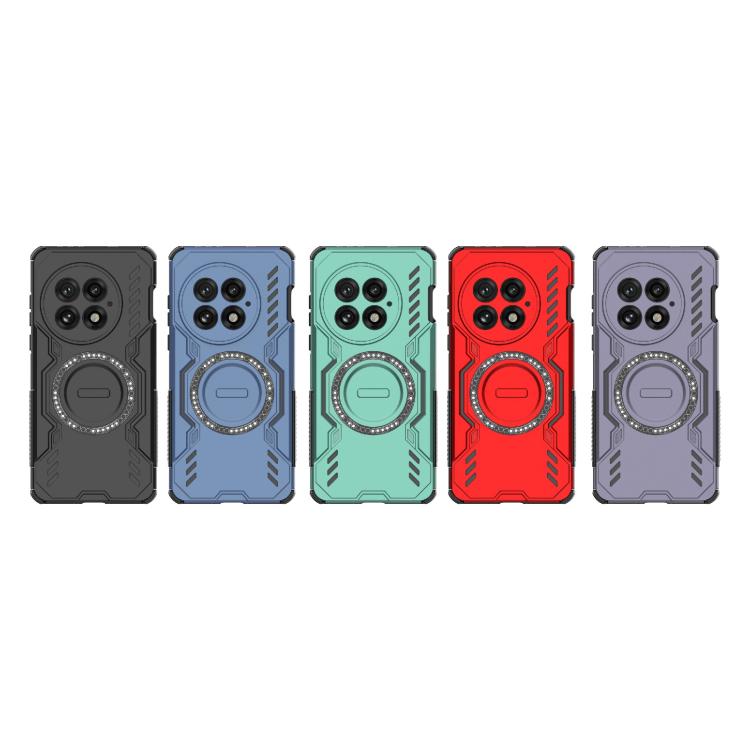 For OnePlus 13 5G Butterfly Armor MagSafe Magnetic Ring Shockproof Phone Case