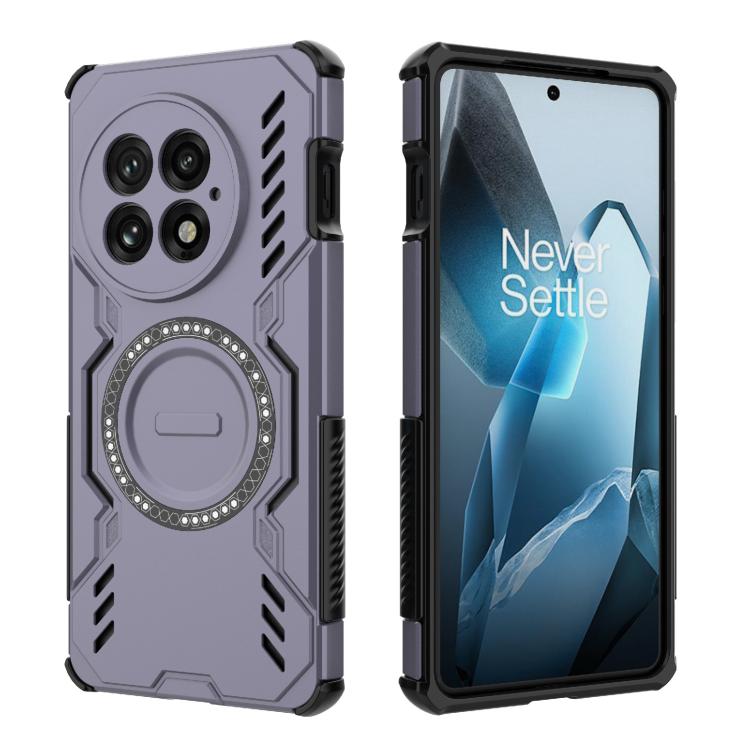 For OnePlus 13 5G Butterfly Armor MagSafe Magnetic Ring Shockproof Phone Case