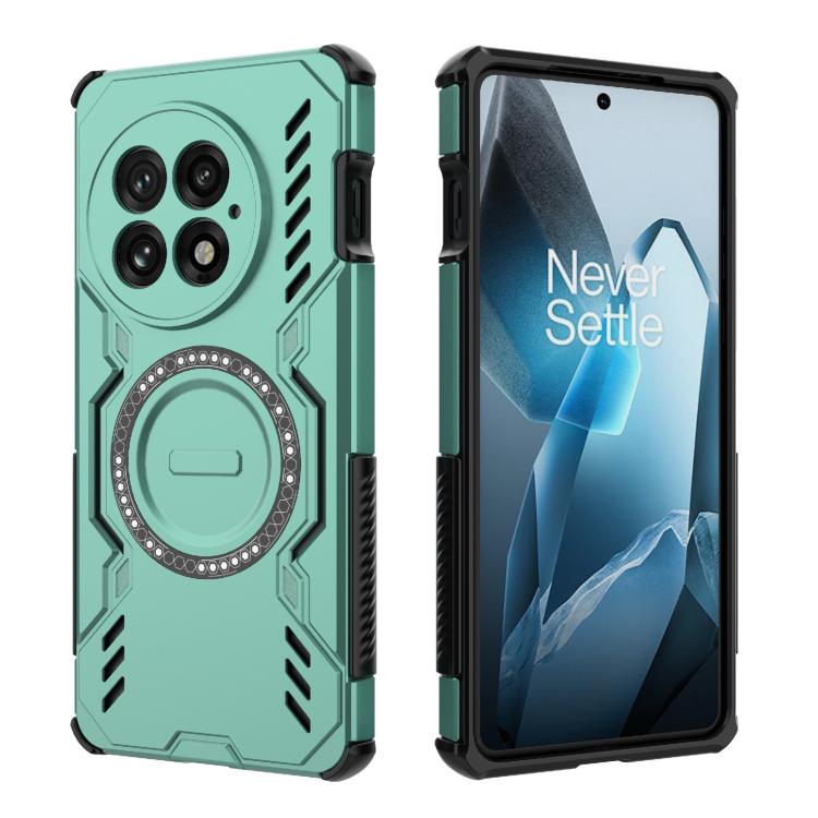 For OnePlus 13 5G Butterfly Armor MagSafe Magnetic Ring Shockproof Phone Case