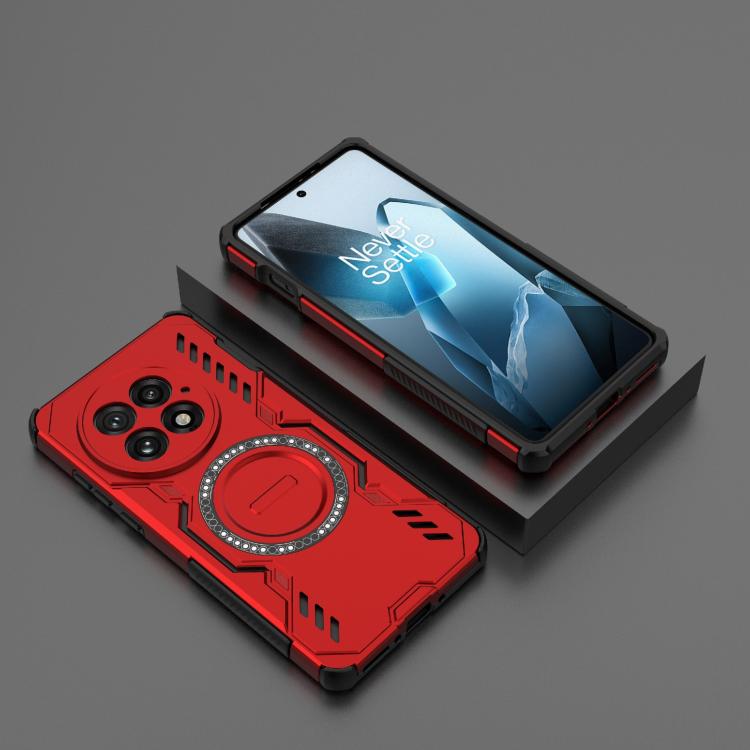 For OnePlus 13 5G Butterfly Armor MagSafe Magnetic Ring Shockproof Phone Case
