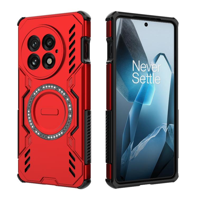 For OnePlus 13 5G Butterfly Armor MagSafe Magnetic Ring Shockproof Phone Case