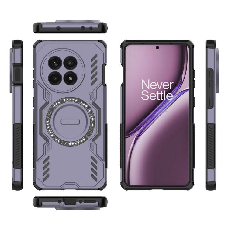 For OnePlus Ace 5 / Ace 5 Pro / 13R Butterfly Armor MagSafe Magnetic Ring Shockproof Phone Case