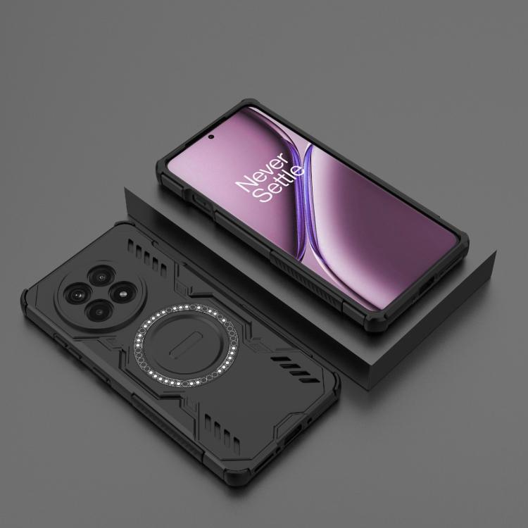 For OnePlus Ace 5 / Ace 5 Pro / 13R Butterfly Armor MagSafe Magnetic Ring Shockproof Phone Case