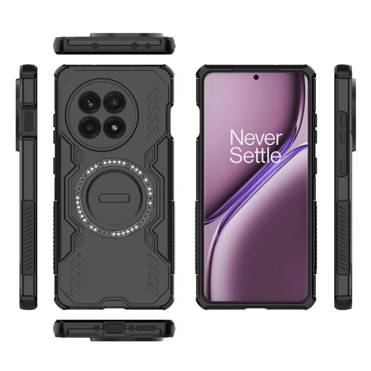 For OnePlus Ace 5 / Ace 5 Pro / 13R Butterfly Armor MagSafe Magnetic Ring Shockproof Phone Case