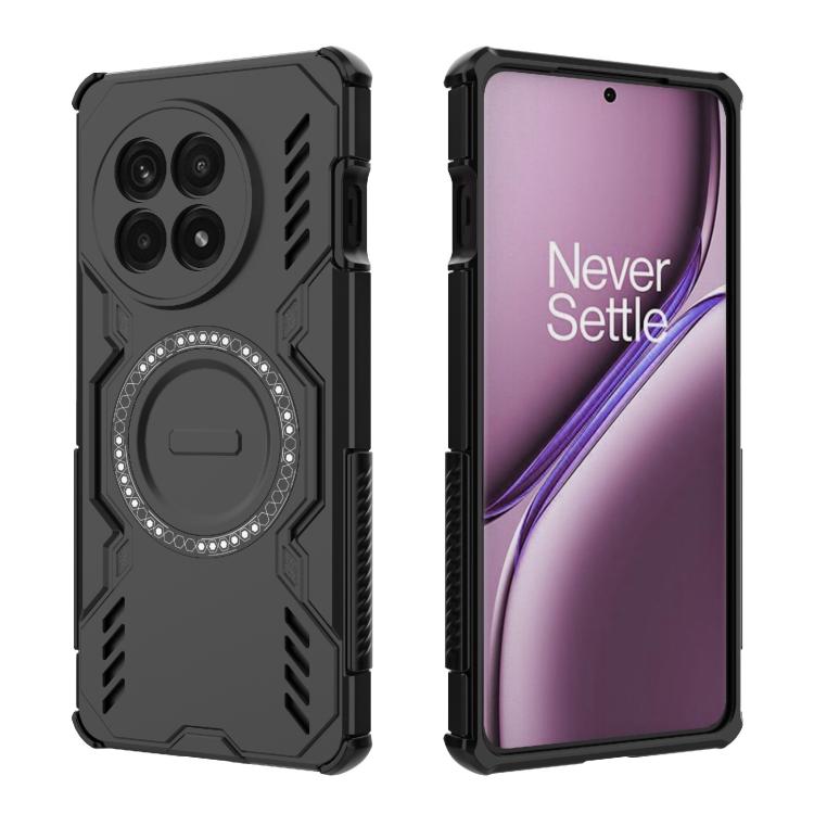 For OnePlus Ace 5 / Ace 5 Pro / 13R Butterfly Armor MagSafe Magnetic Ring Shockproof Phone Case