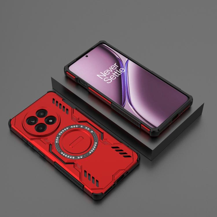 For OnePlus Ace 5 / Ace 5 Pro / 13R Butterfly Armor MagSafe Magnetic Ring Shockproof Phone Case