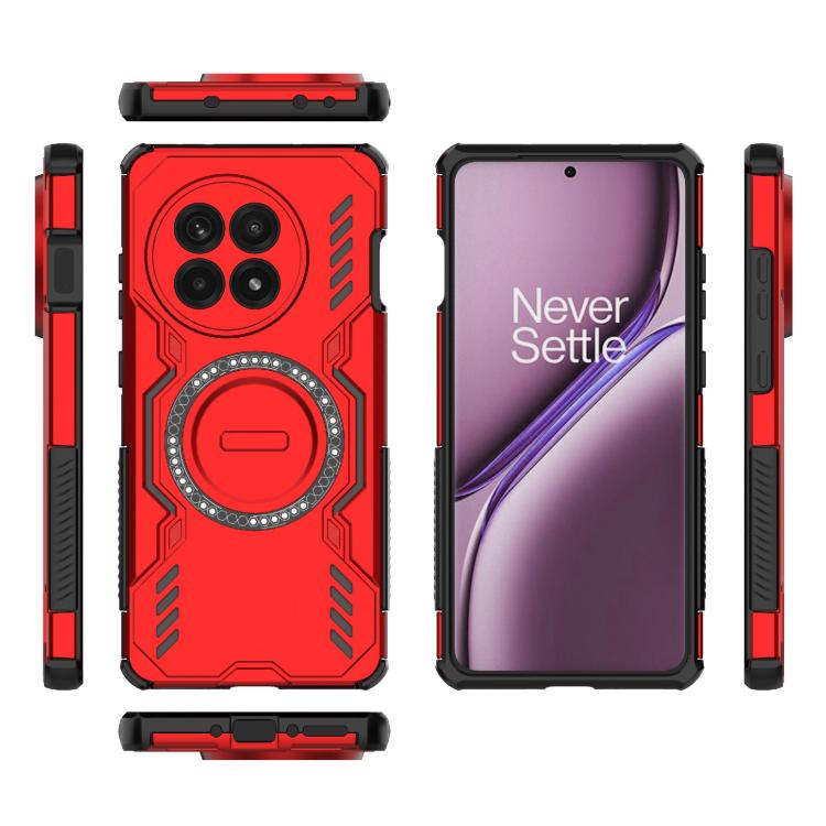 For OnePlus Ace 5 / Ace 5 Pro / 13R Butterfly Armor MagSafe Magnetic Ring Shockproof Phone Case