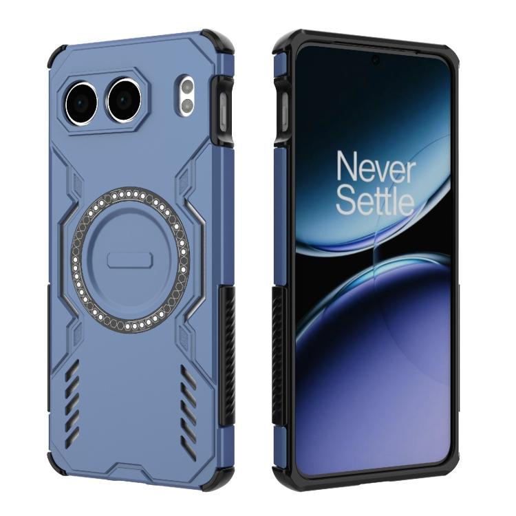 For OnePlus Nord 4 5G Global Butterfly Armor MagSafe Magnetic Ring Shockproof Phone Case