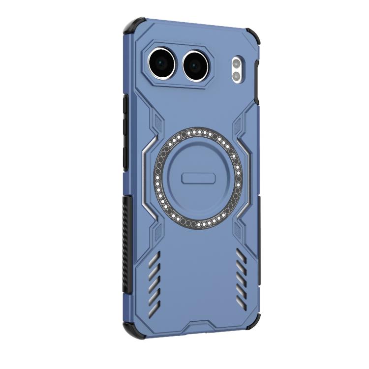 For OnePlus Nord 4 5G Global Butterfly Armor MagSafe Magnetic Ring Shockproof Phone Case